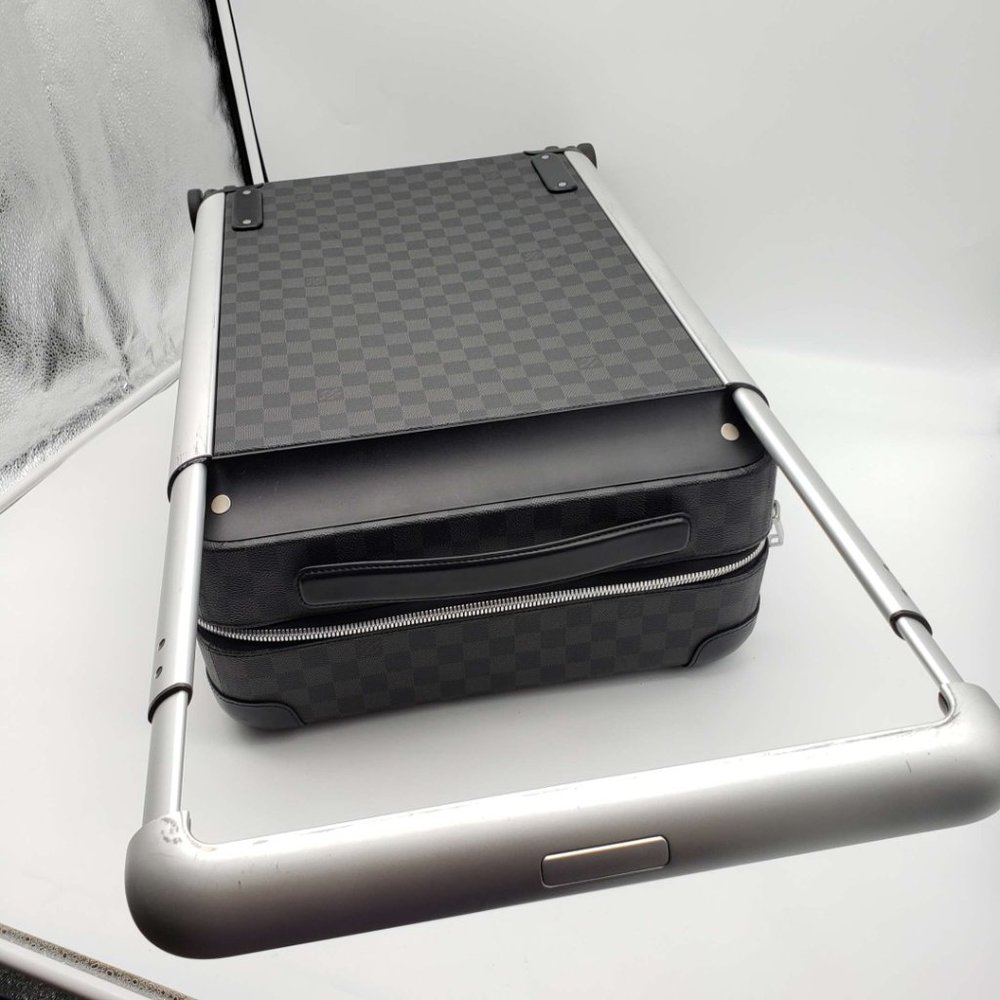 100% Authentic Louis Vuitton Horizon 55 Graphite Travel Luggage Bag - Picture 7 of 16